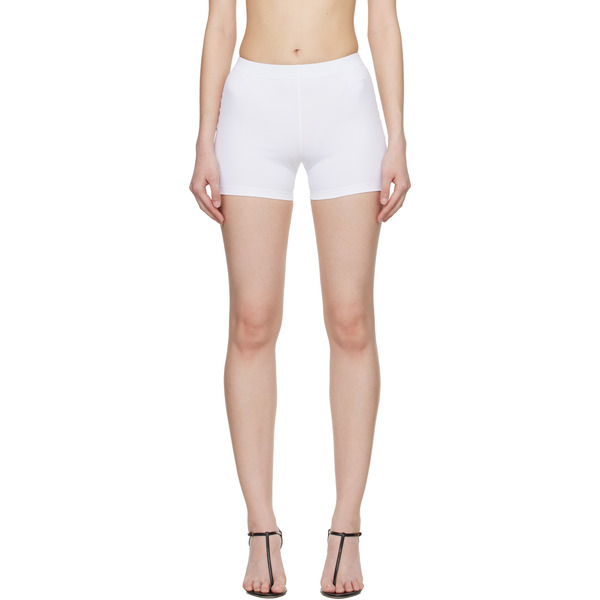  Vetements White Push-up Yoga Shorts 