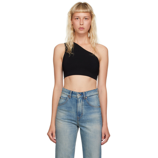  Victoria Beckham Black Asymmetric Camisole 