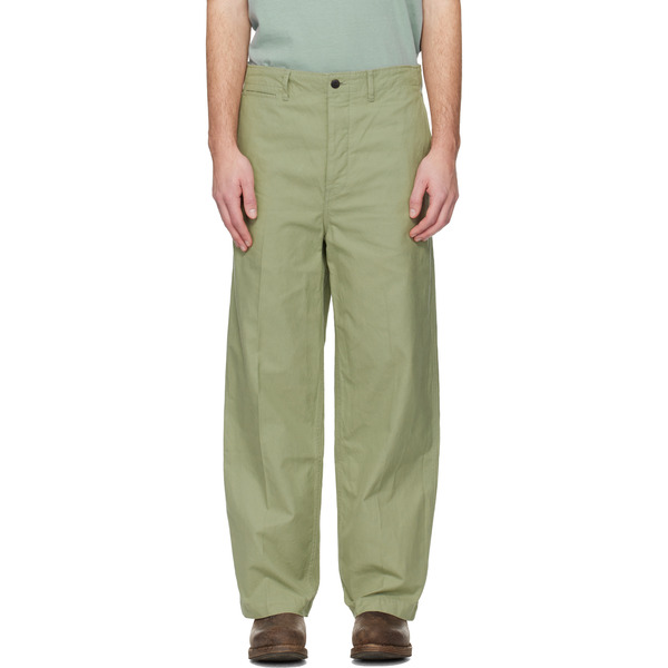 Visvim Green Ex Wide Chino Trousers 