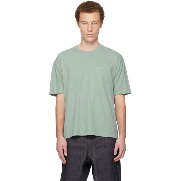  Visvim Green Jumbo S/s Dmgd T-shirt 