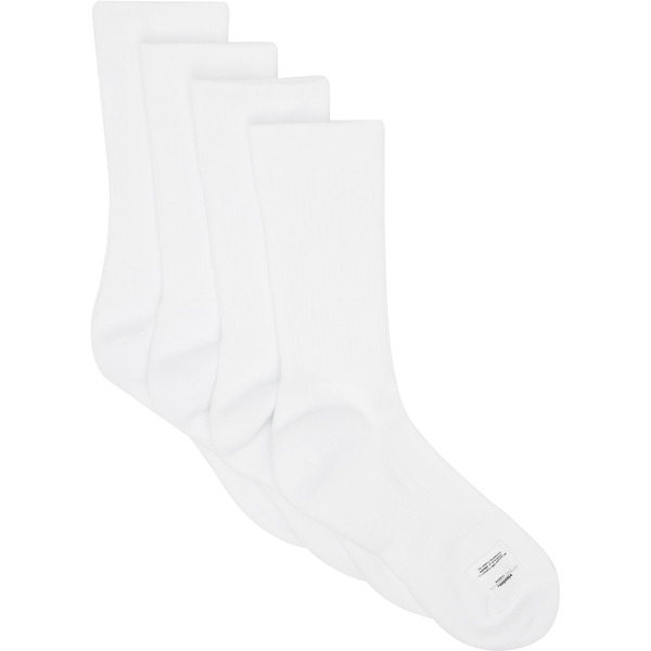 Visvim Two-pack White Achilles Hi Socks 