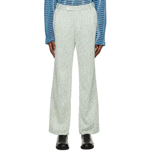  Vitelli Ssense Exclusive Blue Trousers 