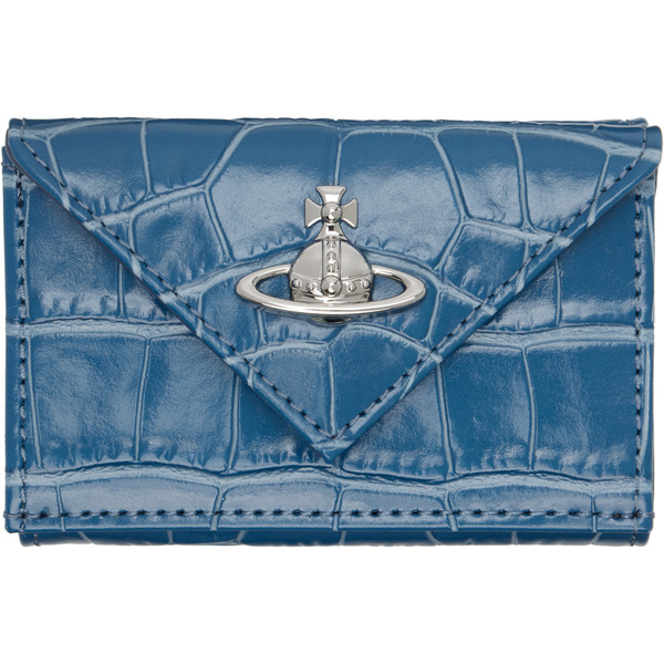  Vivienne Westwood Blue Envelope Billfold Wallet 