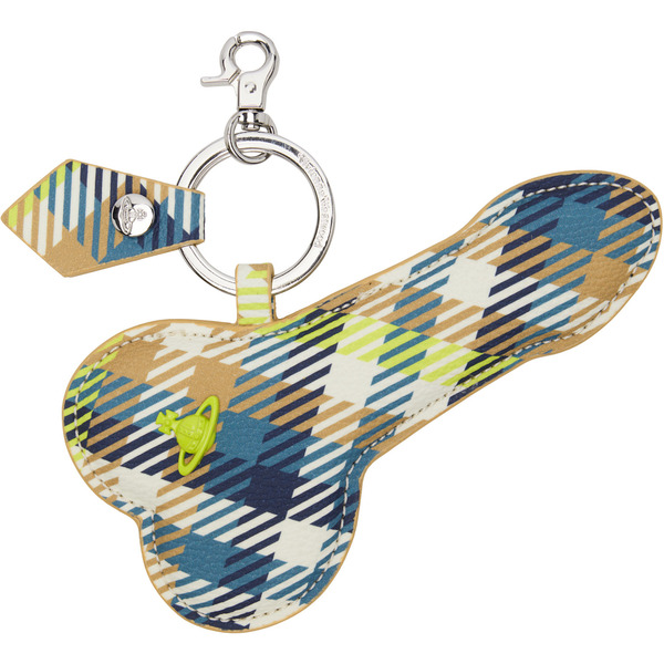  Vivienne Westwood Multicolor Flat Penis Keychain 
