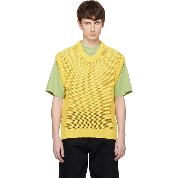  Vowels Yellow Knitted Vest 