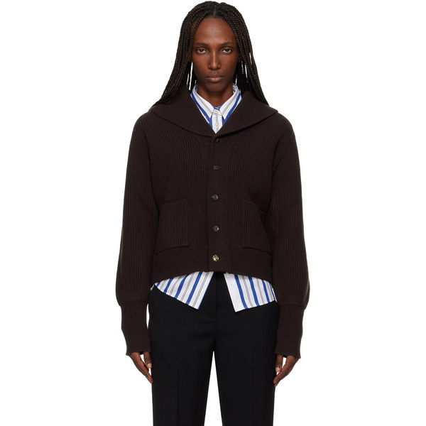  Wales Bonner Brown 'the Solace' Cardigan 