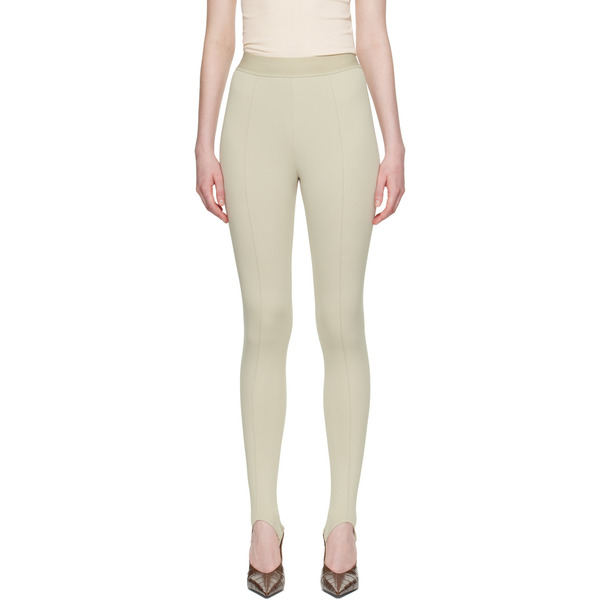  Wardrobe.nyc Beige Opaque Stirrup Leggings 