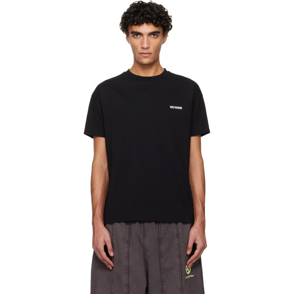  We11done Black Mini Logo T-shirt 