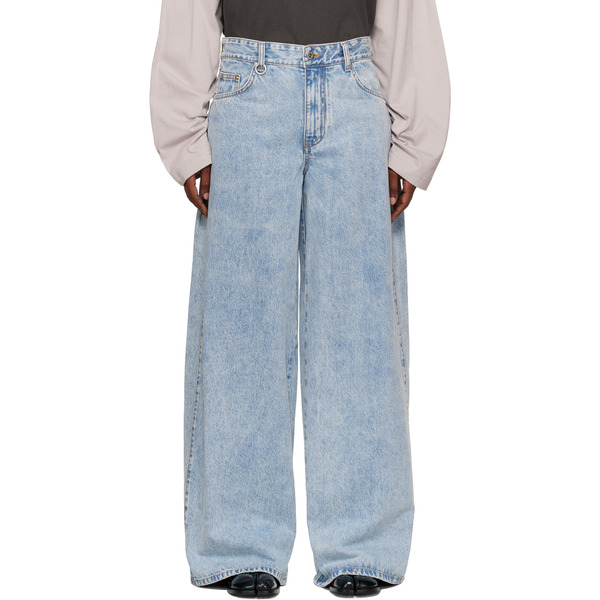  We11done Blue Oversized Low-rise Jeans 