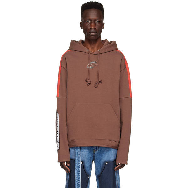  We11done Brown Cotton Hoodie 
