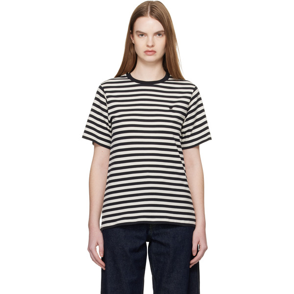  Weekend Max Mara Black & White Venaco T-shirt 