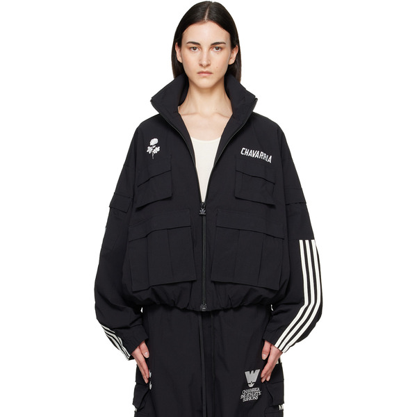  Willy Chavarria Black Adidas Originals Edition Cargo Jacket 