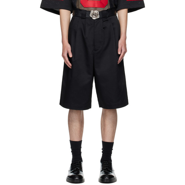  Willy Chavarria Black Borracho Shorts 