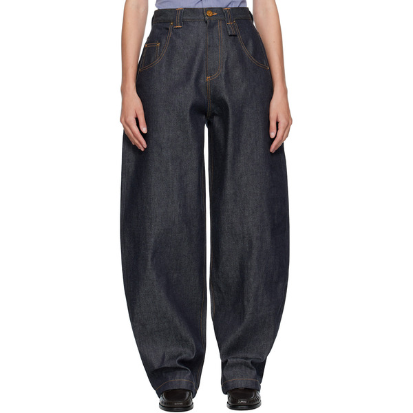  Willy Chavarria Blue Tapered Bad Girl Jeans 