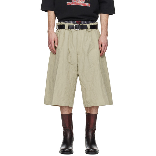  Willy Chavarria Khaki Toluca Shorts 