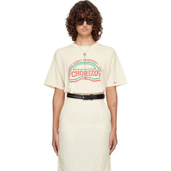  Willy Chavarria Off-white 'chorizo' Easy T-shirt 