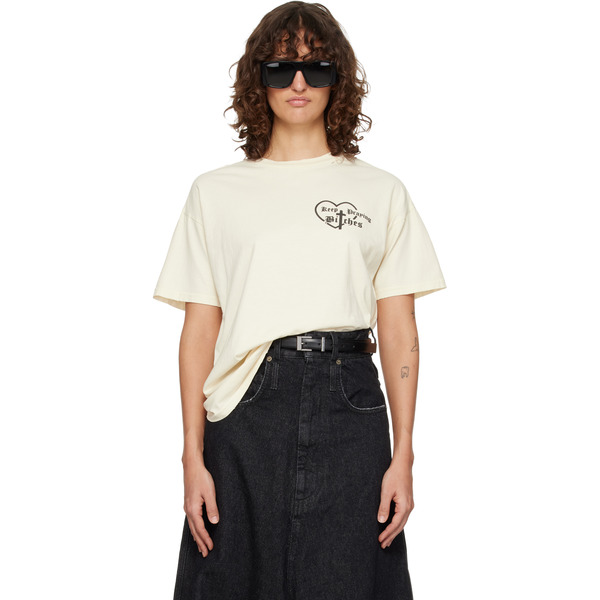  Willy Chavarria Off-white 'keep Praying Bitches' Easy T-shirt 