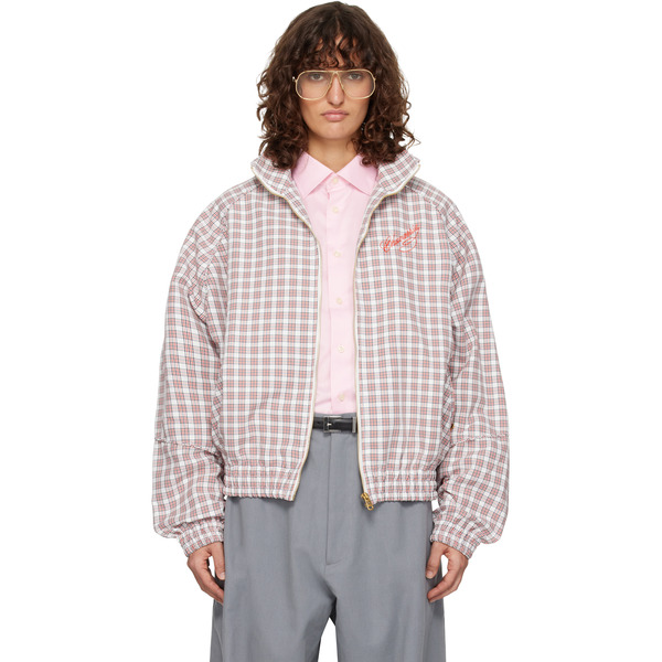  Willy Chavarria White & Red Ruff Rider Track Jacket 