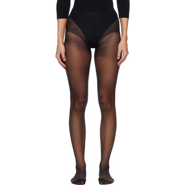  Wolford Black Pure 10 Tights 