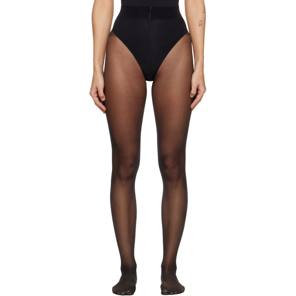  Wolford Black Satin Touch 20 Tights 