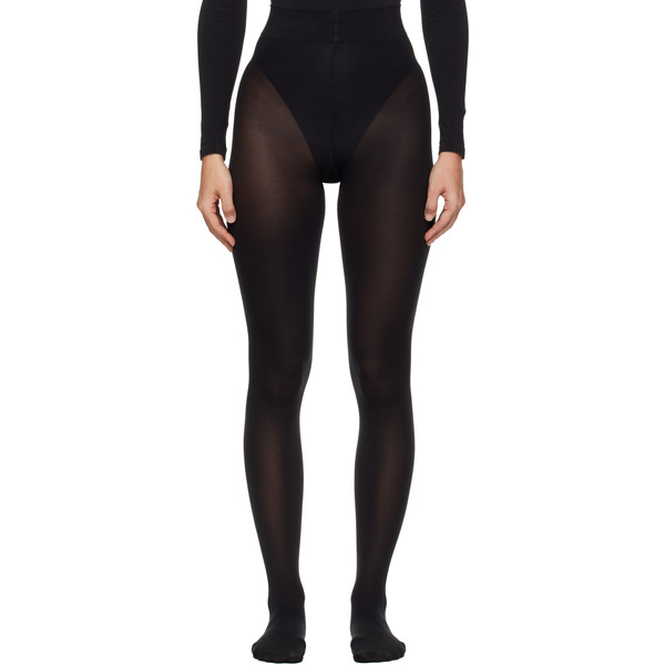  Wolford Black Velvet De Luxe 66 Tights 