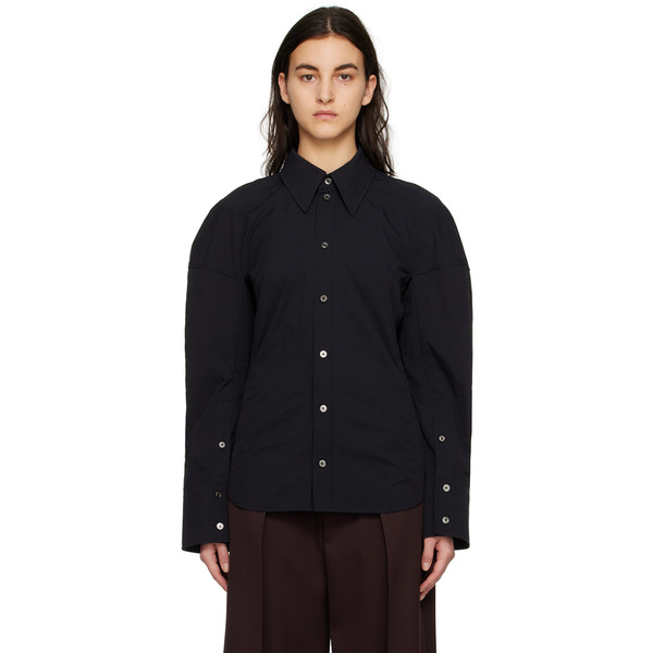  Wooyoungmi Black Puff Shirt 