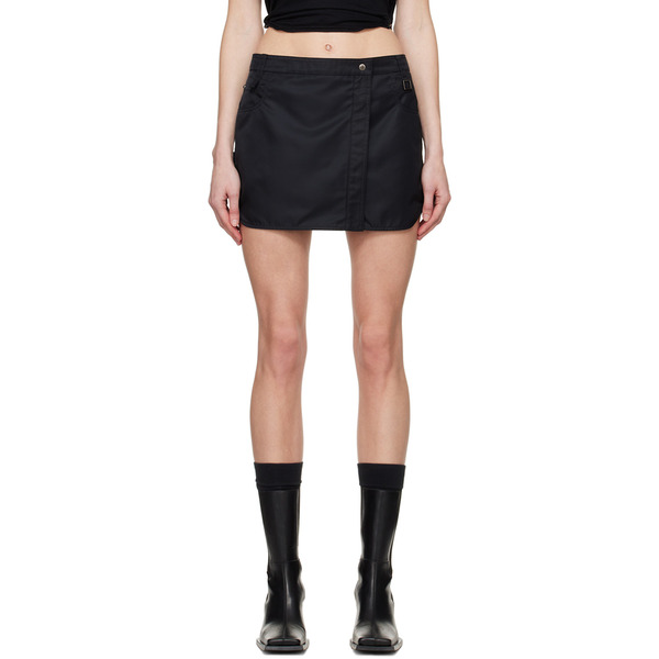  Wooyoungmi Black Wrap Miniskirt 