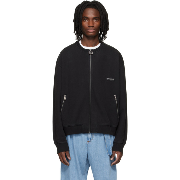  Wooyoungmi Black Zip-up Sweatshirt 