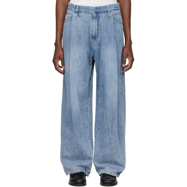  Wooyoungmi Blue Lightweight Denim Jeans 