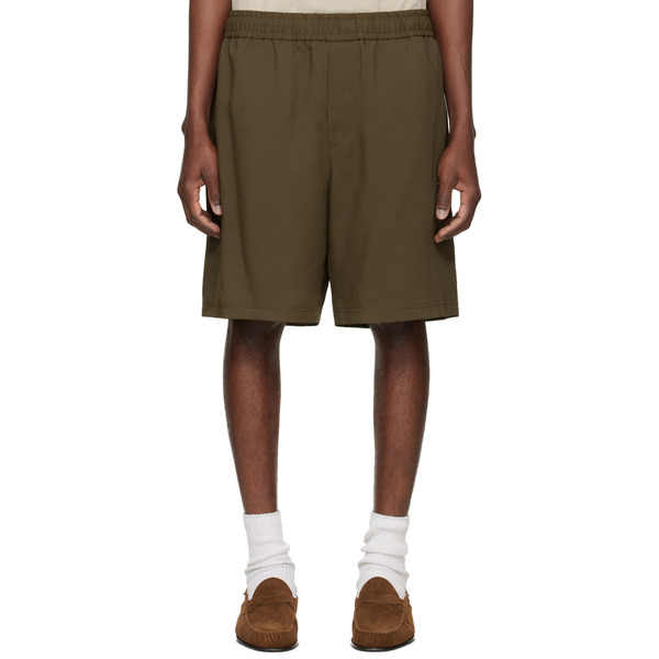  Wooyoungmi Brown Twill Shorts 