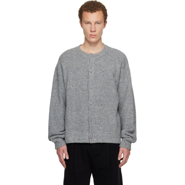  Wooyoungmi Gray Crewneck Cardigan 