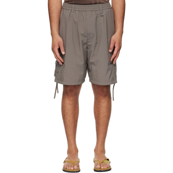  Wooyoungmi Gray Zip Detail Utility Shorts 