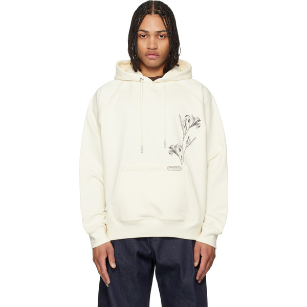  Wooyoungmi Off-white Flower Back Logo Hoodie 