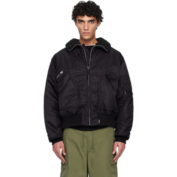  Wtaps Black Drab Es Bomber Jacket 