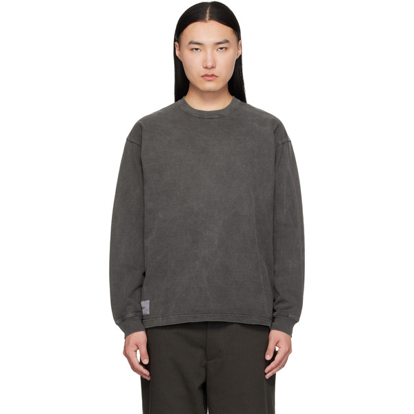  Wtaps Gray Sign-od Long Sleeve T-shirt 