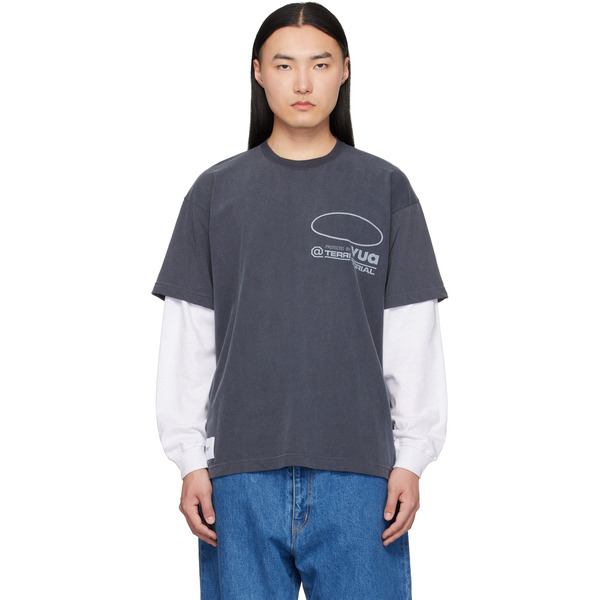 Wtaps Gray Sldr Long Sleeve T-shirt 