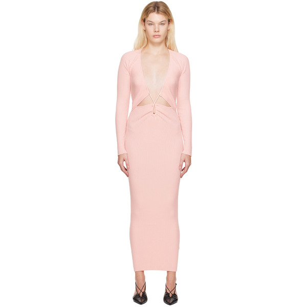  Wynn Hamlyn Pink Linda Maxi Dress 
