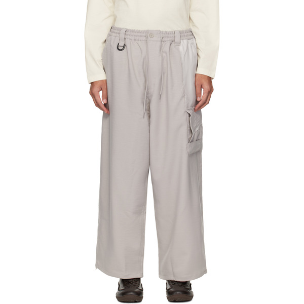  Y-3 Beige Sport Uniform Straight Cargo Pants 