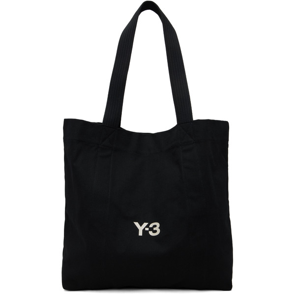  Y-3 Black Canvas Tote 