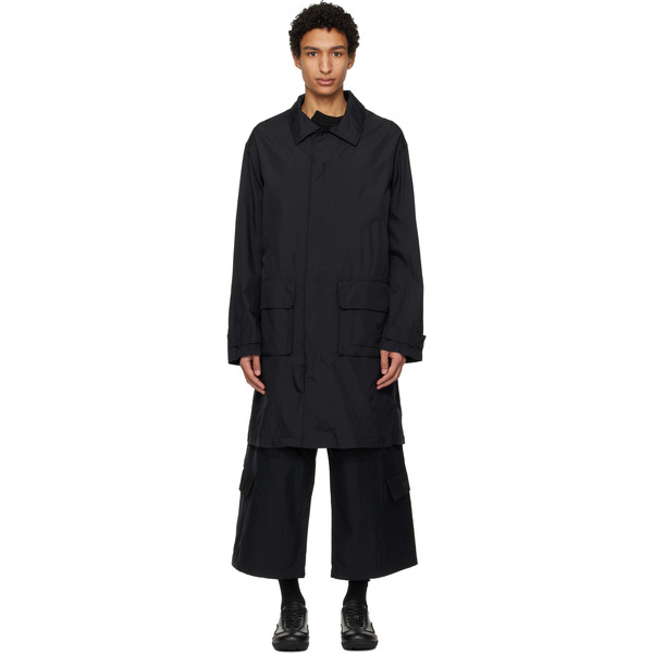  Y-3 Black Nylon Parka 