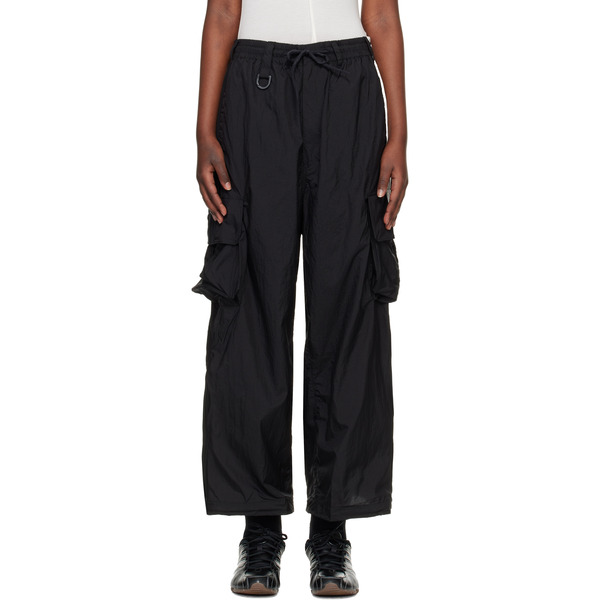  Y-3 Black 'y-3' Nylon Wired 3 Stripes Cargo Pants 