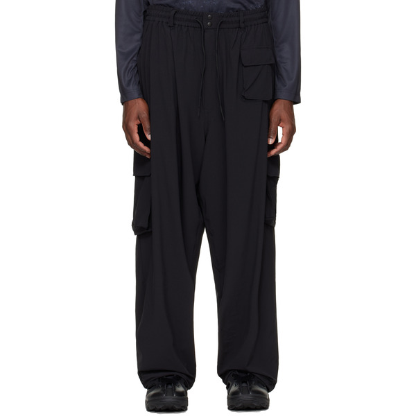  Y-3 Black Ut Straight Cargo Pants 