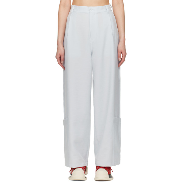  Y-3 Gray Sport Uniform Wide-leg Trousers 