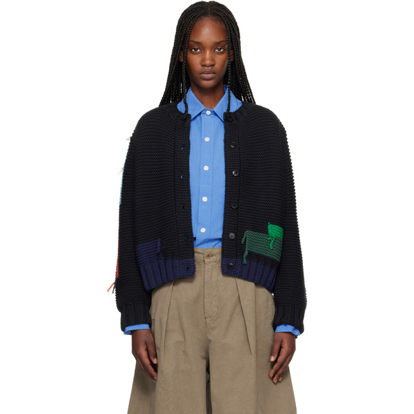  Ymc Black Atomic Cardigan 