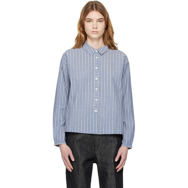 Ymc Blue Marianne Shirt 