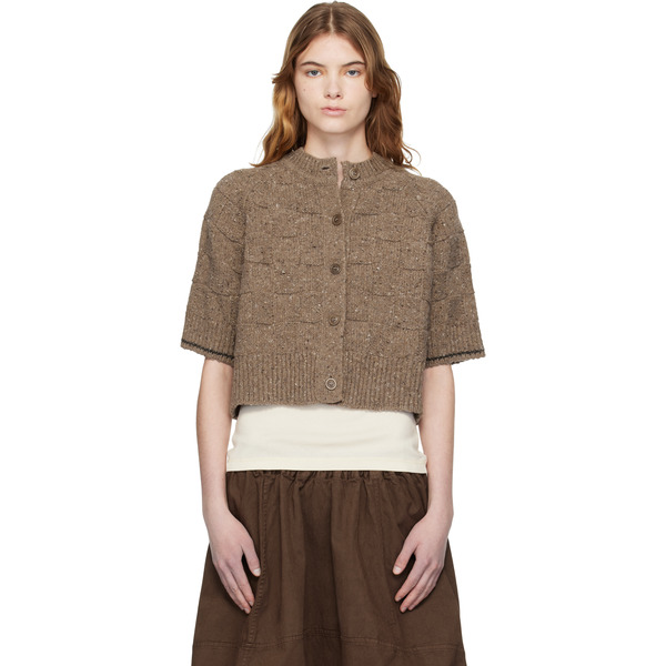  Ymc Brown Kwai Knit Cardigan 