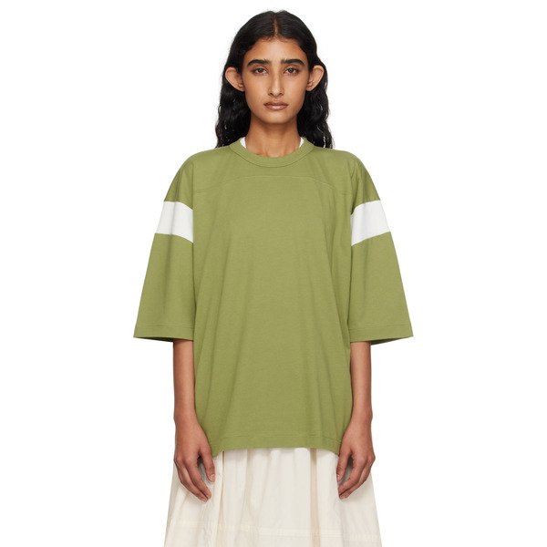  Ymc Green & White Skate T-shirt 