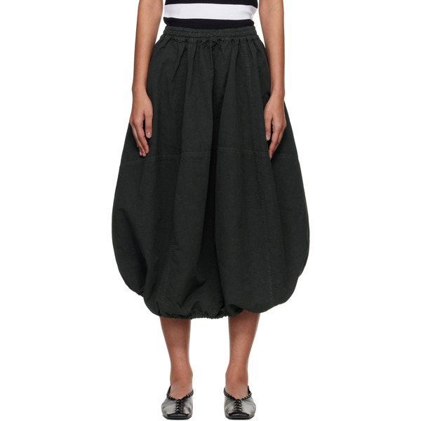  Ymc Khaki Parachute Midi Skirt 
