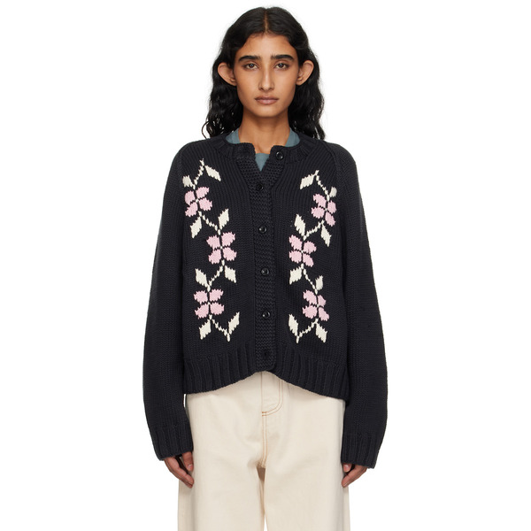  Ymc Ssense Exclusive Black Atomic Cardigan 