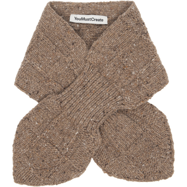  Ymc Taupe Slot Scarf 